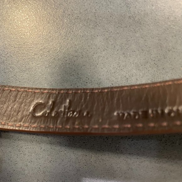 Cole Haan Bracelet in Brown Leather with Gold-tone Buckle and Chain Detail - Picture 3 of 3